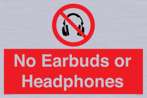 No Earbuds or Headphones